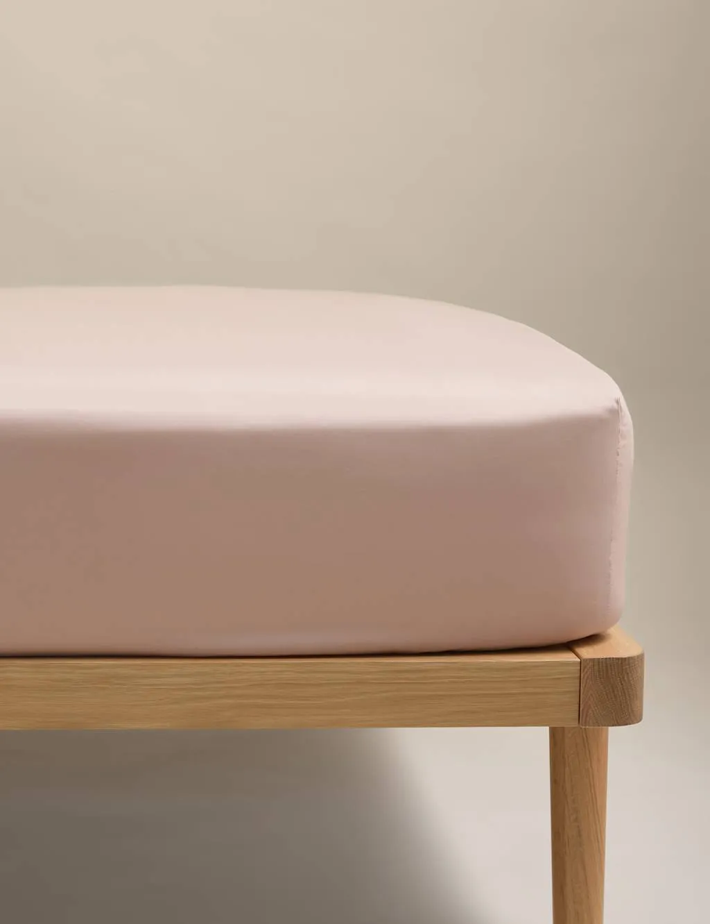 M&S Stay Cool Lyocell Rich Extra Deep Fitted Sheet Blush Pink