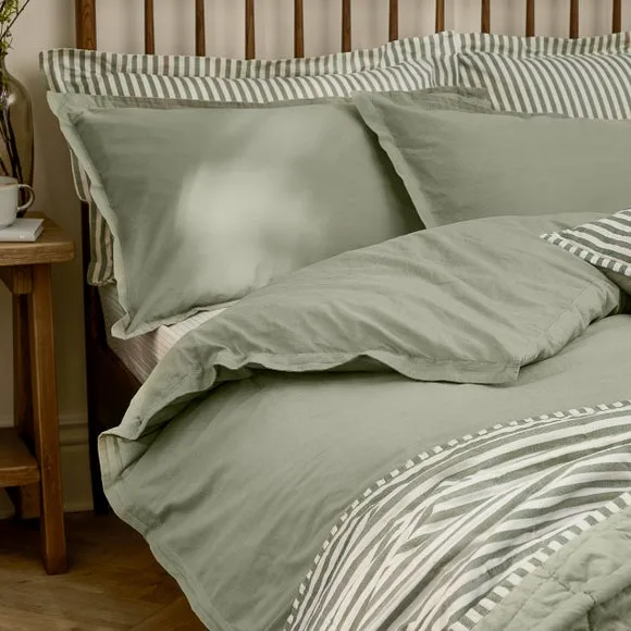 Yard Hebden Washed Cotton Duvet Cover & Pillowcase Set 2