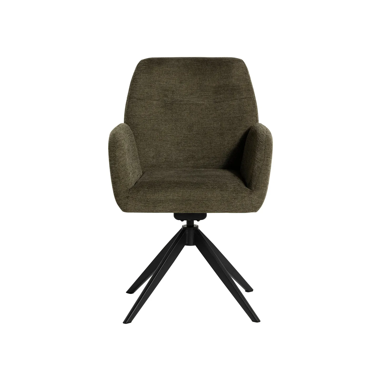 Sorelle Swivel Green Dining Chair With Arms Fabric | Barker & Stonehouse 4