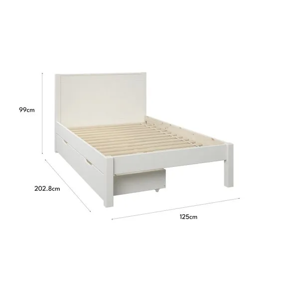Classic Low End Bed with 2 Underbed Drawers 5