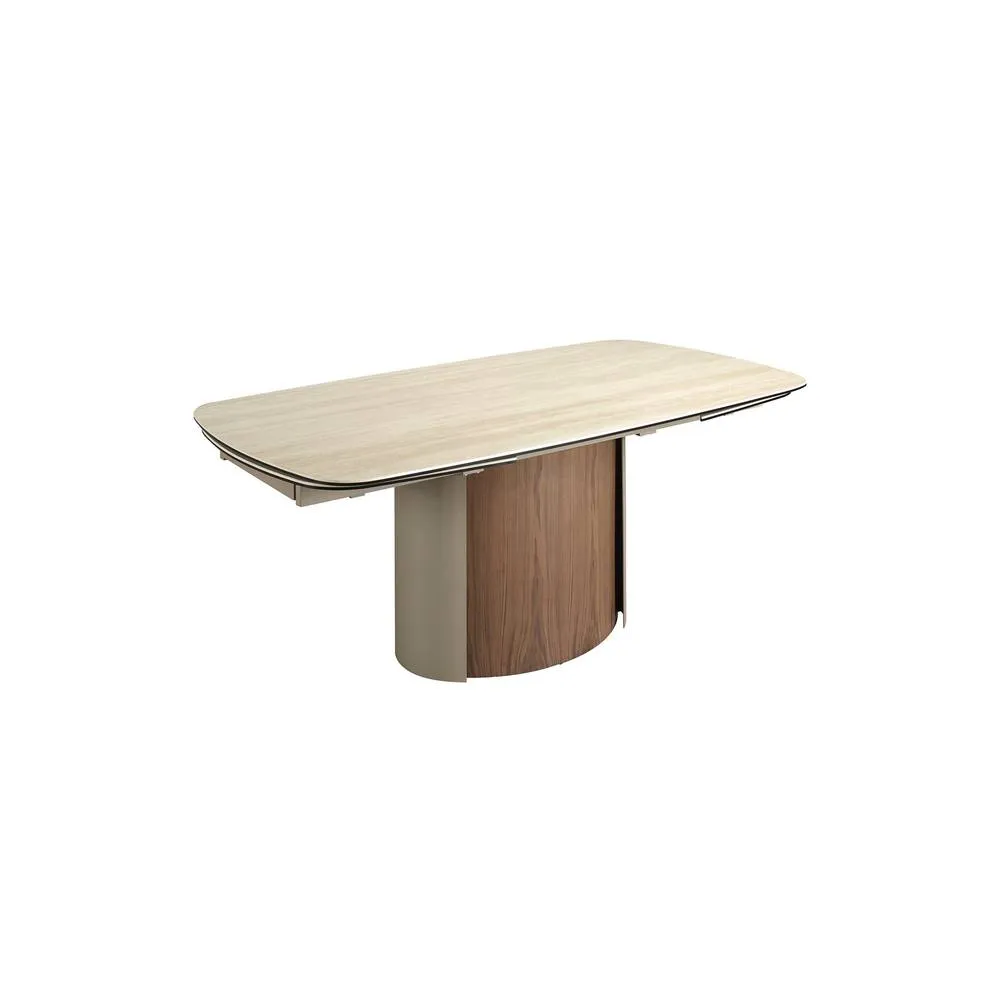 Angel Cerda Extendable Dining Table 180270 cm Sand Porcelain in Light Sand 6