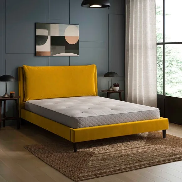 Skylar Velvet Pillow Back Bed Frame 2