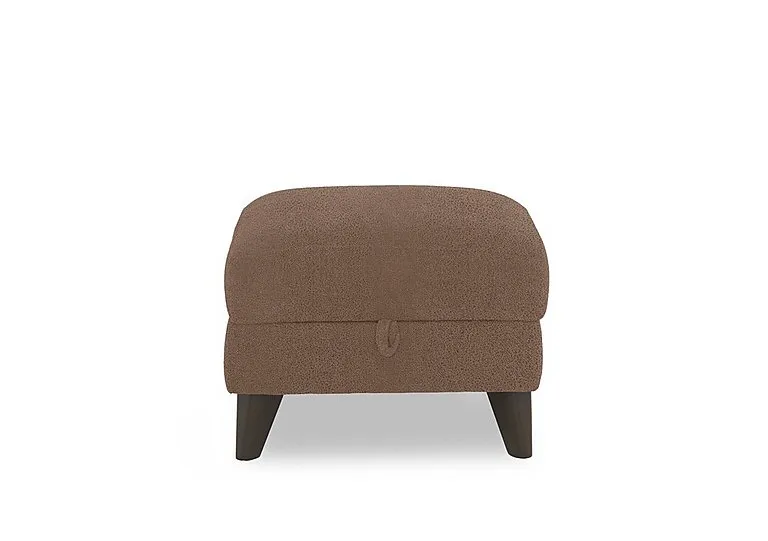 Dreamer Fabric Storage Footstool - Hazelnut