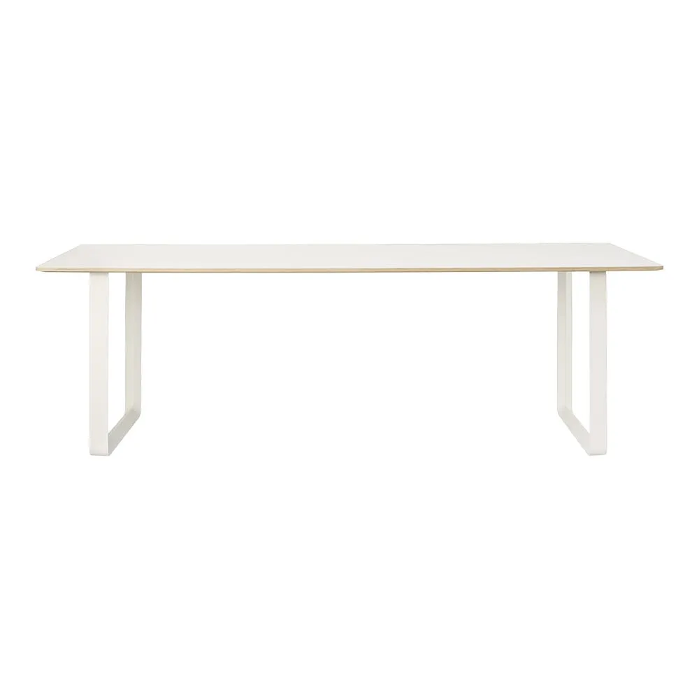 Muuto 70/70 Table 225 x 90cm in White with White Legs 2