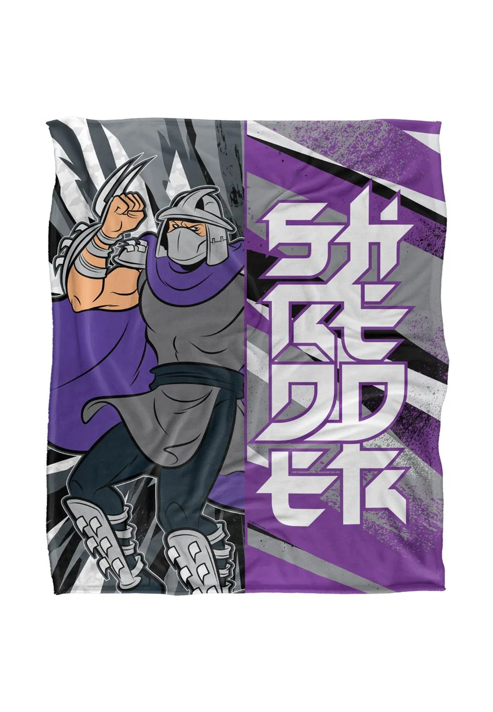 Teenage Mutant Ninja Turtles TMNT Shredder Silky Touch Super Soft Throw Blanket 152 X 127 cm in White