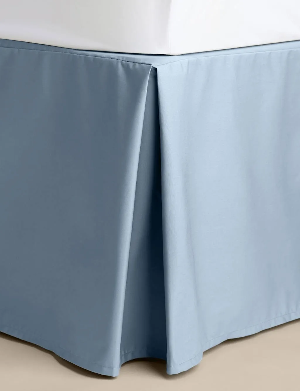 M&S Egyptian Cotton 230 Thread Count Crisp Valance Light Wedgewood