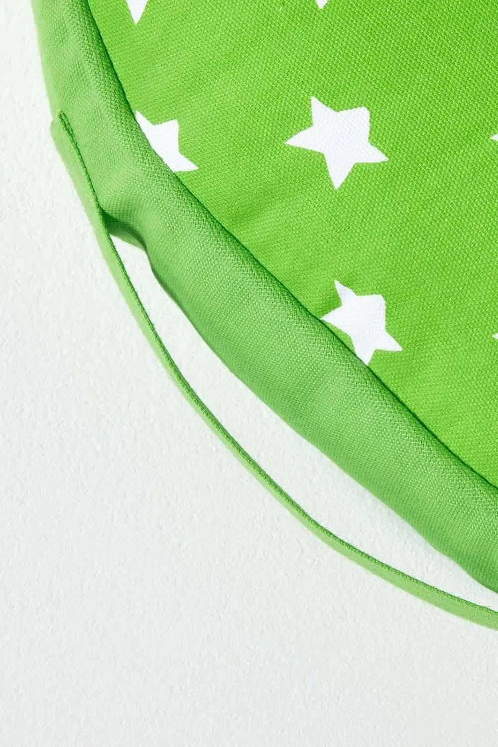 Homescapes Green Stars Round Floor Cushion 4