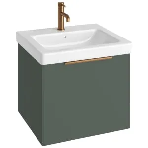 Concept Matt Green S3 Vanity Unit & Basin - 600mm
