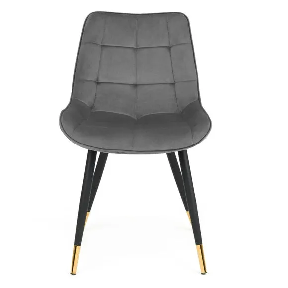 Hadid Set of 2 Dining Chairs, Velvet 5