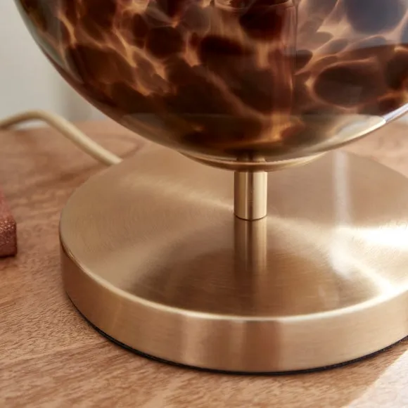 Kira Tortoiseshell Touch Table Lamp 3