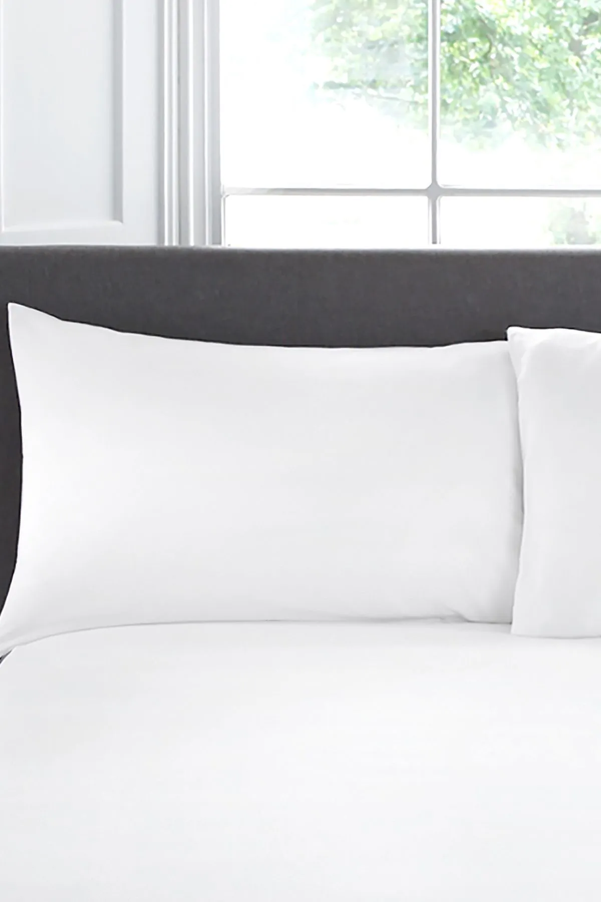 Appletree 'Premium 200TC Plain Dye' Hotel Quality 100% Percale Cotton Housewife Pillowcases (Pair) in White 1