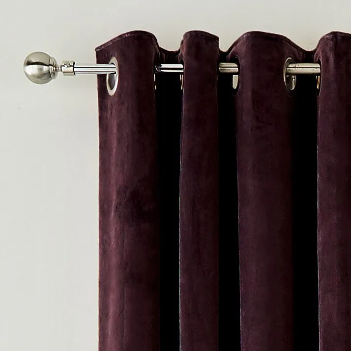Helena Springfield 'Escala' Woven Lined Curtains in Dark Red 2