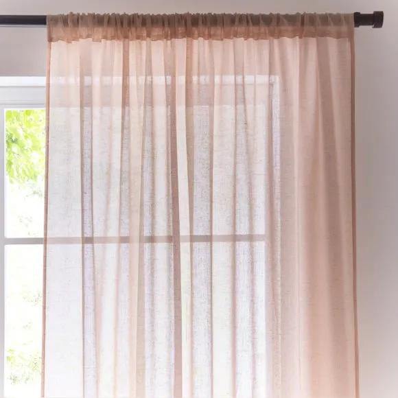 Marley Linen Slot Top Voile Panel 1
