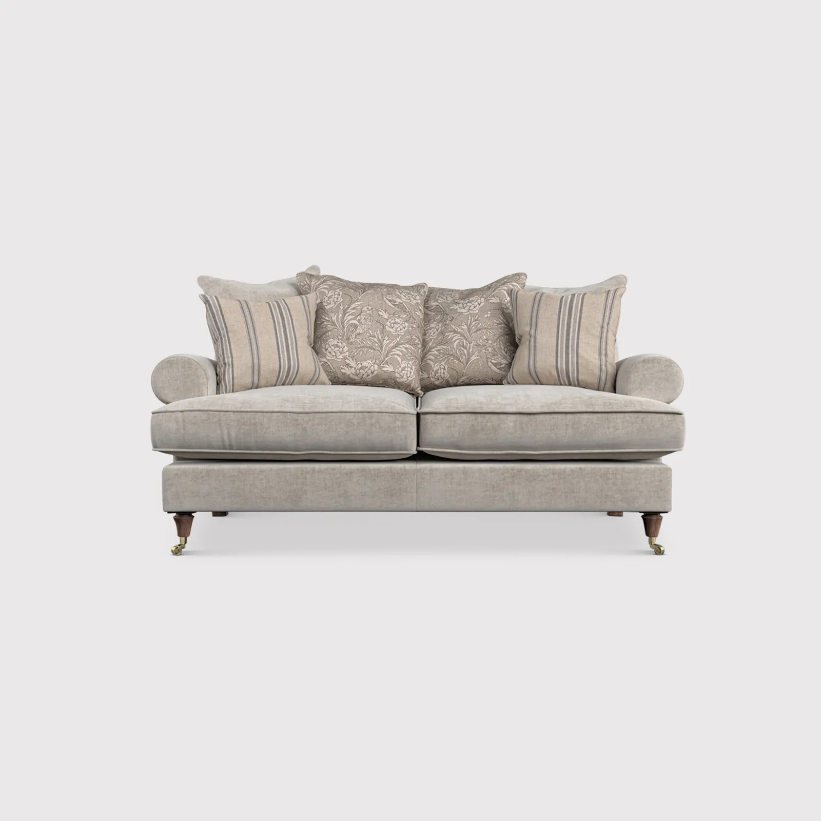 English Heritage Finch Small Sofa Pillow Back, Neutral Fabric | Barker & Stonehouse 1