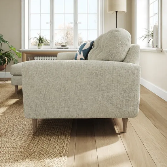 Sven Chunky Chenille Large Corner Chaise Sofa 2