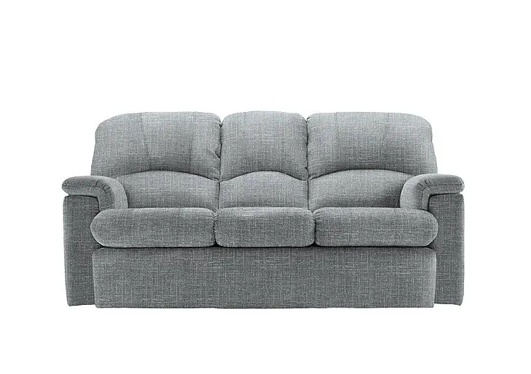 Chloe 3 Seater Fabric Sofa - No Recliner - Beach Duck Egg
