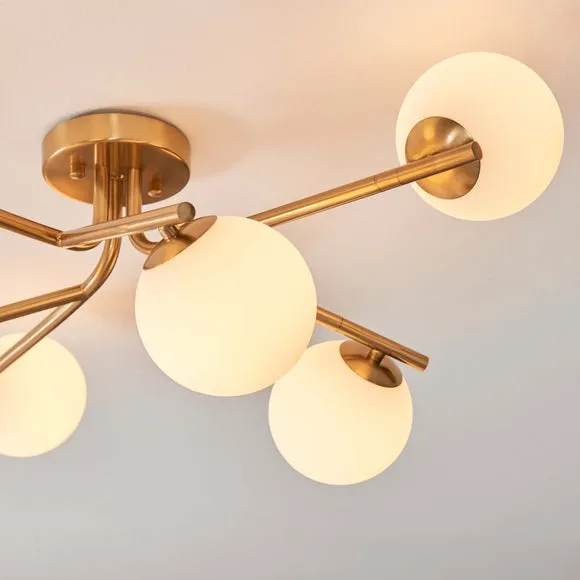 Vogue Arlo 6 Light Semi Flush Ceiling Light 3
