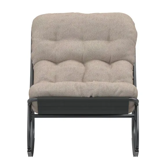 Porto Steel Rocking Chair with Cushions 5