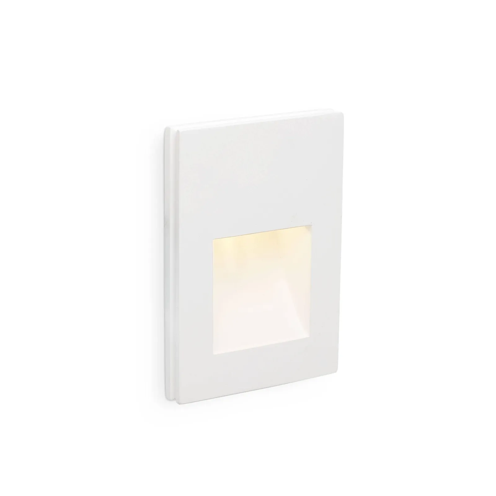 Netlighting Plas LED 1 Light Indoor Recessed Wall Light White Plaster