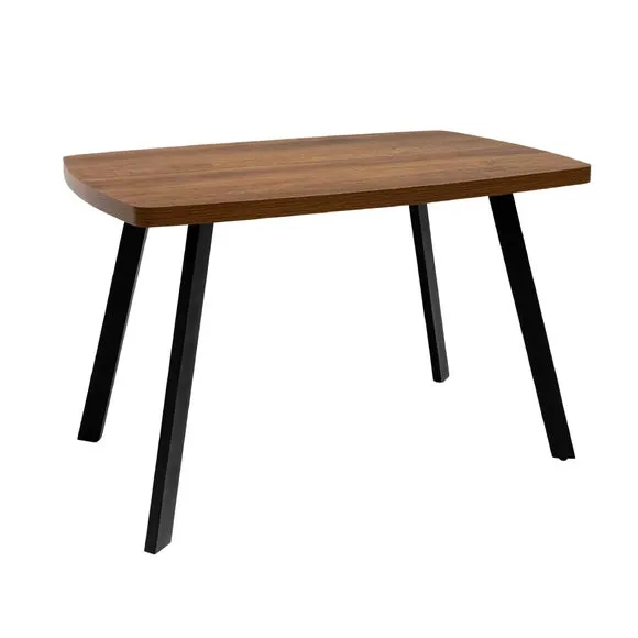 Panama Rectangular 4 Seater Dining Table, Dark Oak 4