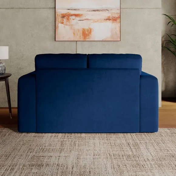 Abel Matte Velvet 2 Seater Sofa 2