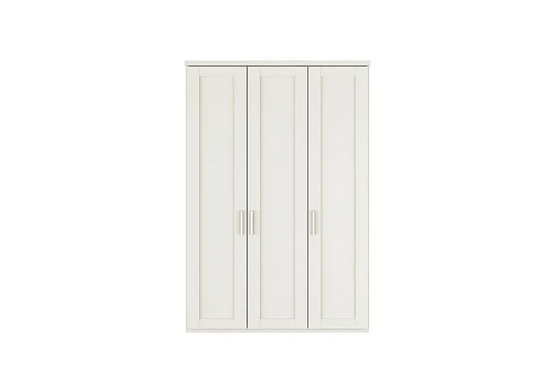 Kempton 3 Door Hinged Wardrobe - White