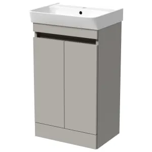 Wickes Easton Pebble Grey Vanity Unit - 800 x 500mm