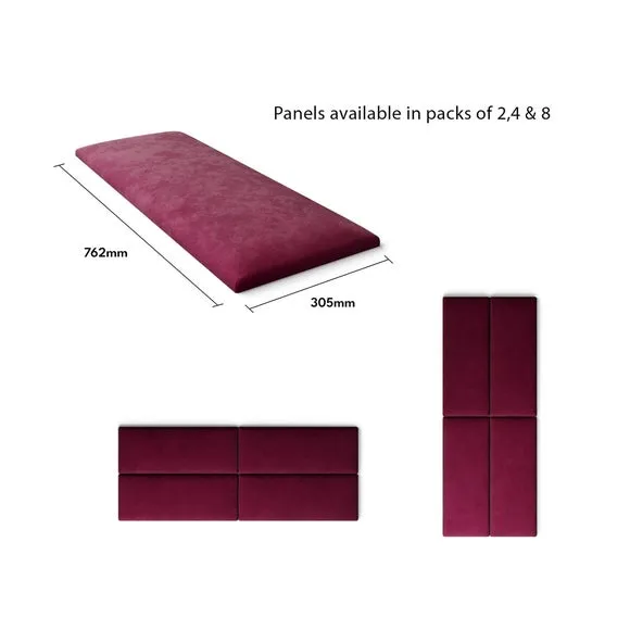 Aspire EasyMount Plush Velvet Upholstered Wall Panels 5