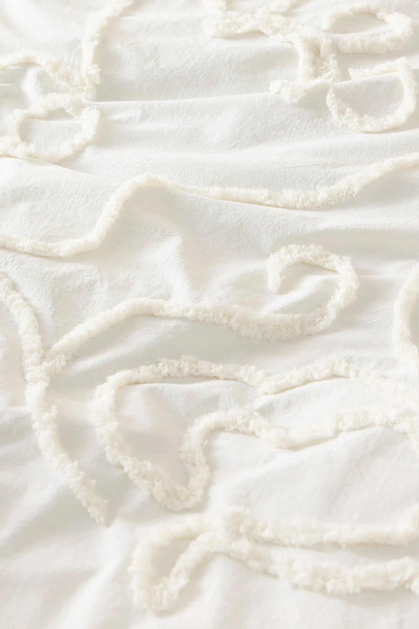 Ecru Saffron Tufted Duvet Set - Cream 3