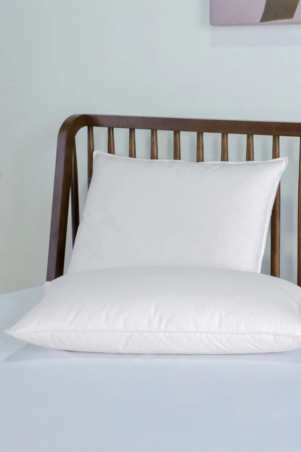 Martex Duck Feather & Down Pillow - Side Sleepers - Medium/Firm in White 2