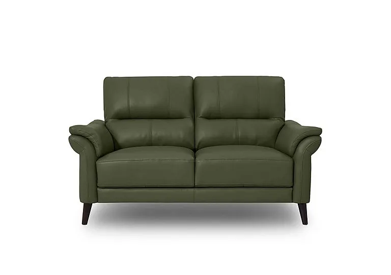 Winner 2 Seater Leather Sofa - Oslo Pine