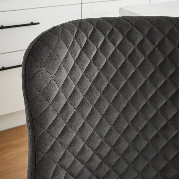 Montreal Counter Height Bar Stool, Velvet 3
