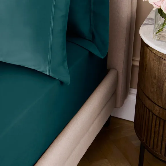Dorma 800 Thread Count 100% Cotton Sateen Fitted Sheet 2