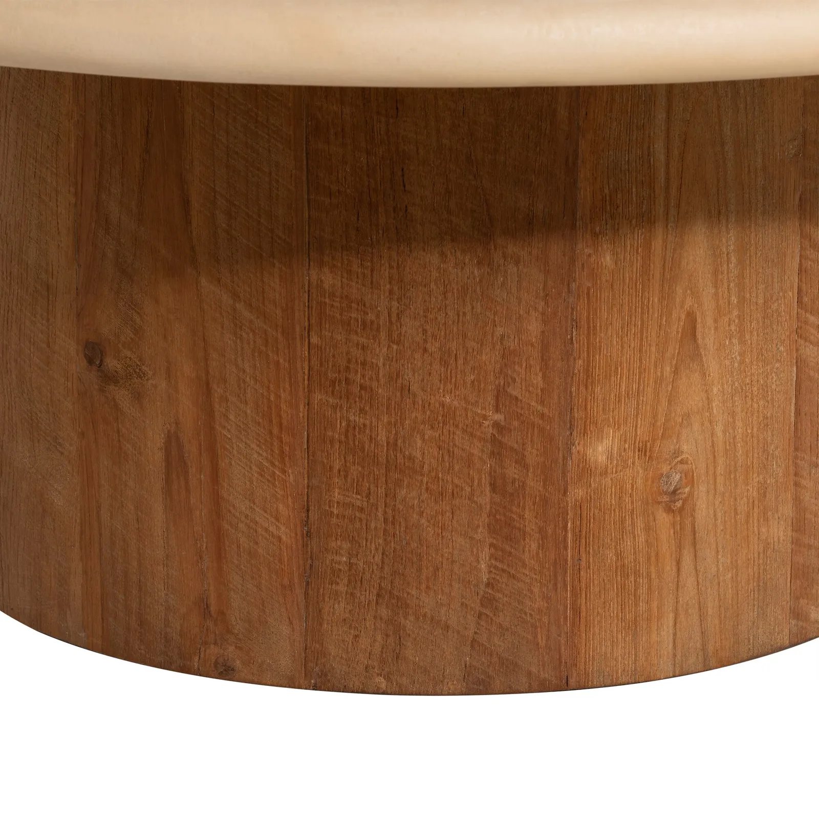 Panama Round Coffee Table 100X100X40Cm, Round, Brown Stone Effect | Barker & Stonehouse 6