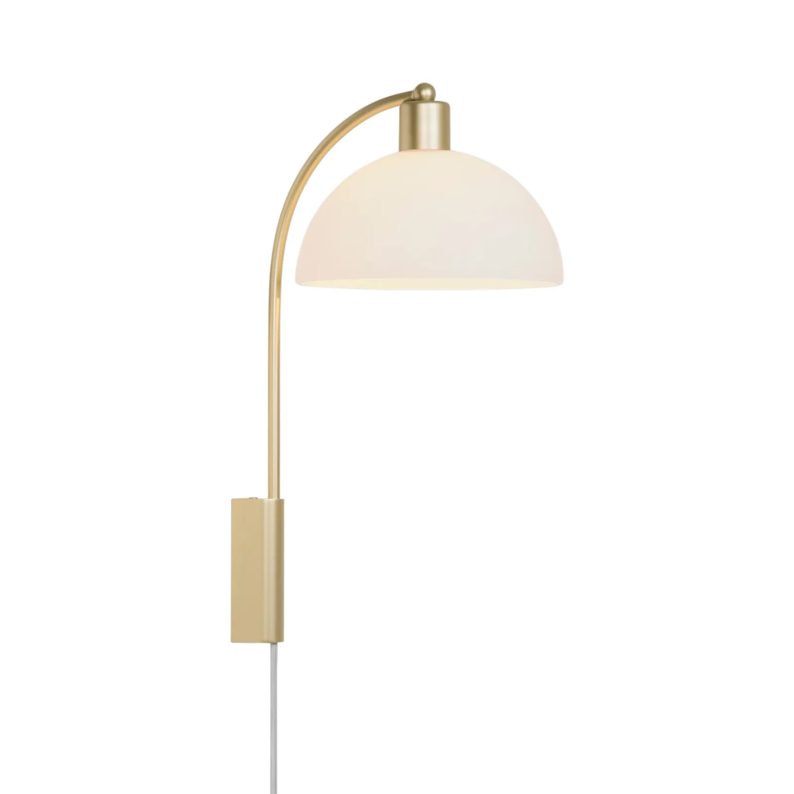 Nordlux Ellen Wall Light Brass Metal E14 Switch Plug In/Mains in Gold 2