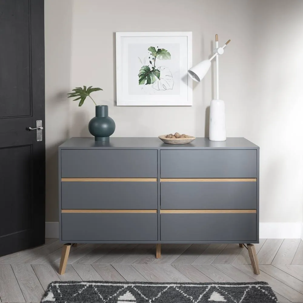 Nöa and Nani Otto Chest of Drawers 6 Drawer in Silk Grey 2