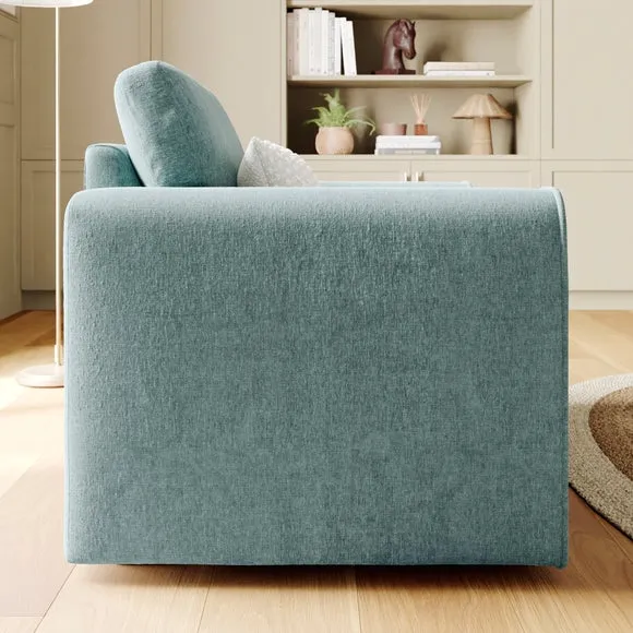Abel Vintage Soft Chenille Snuggle Chair 3