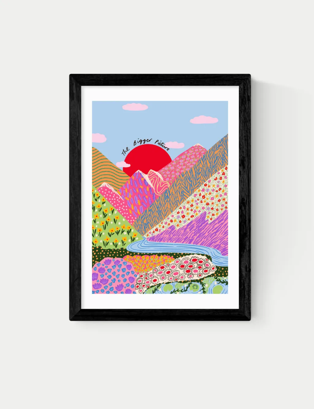 East End Prints Bigger Picture Framed Art Black
