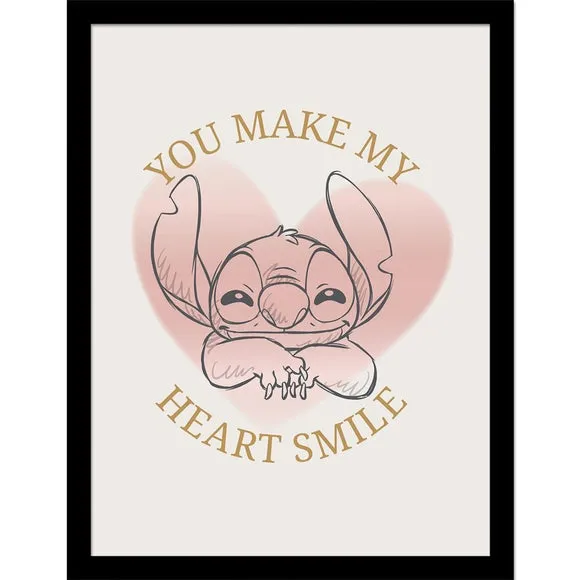 Stitch You Make My Heart Smile Framed Print 3