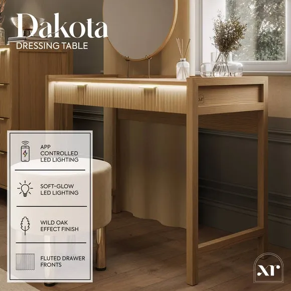 XR Living Dakota Dressing Table with App Controlled LED Lights 2