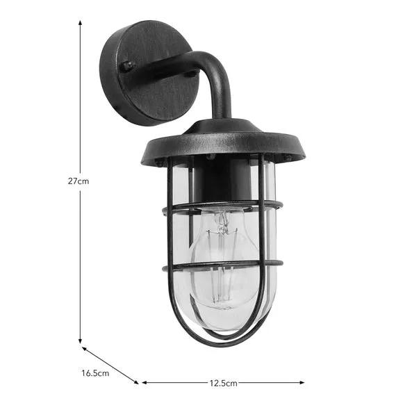 Barker Industrial Outdoor Wall Light 6