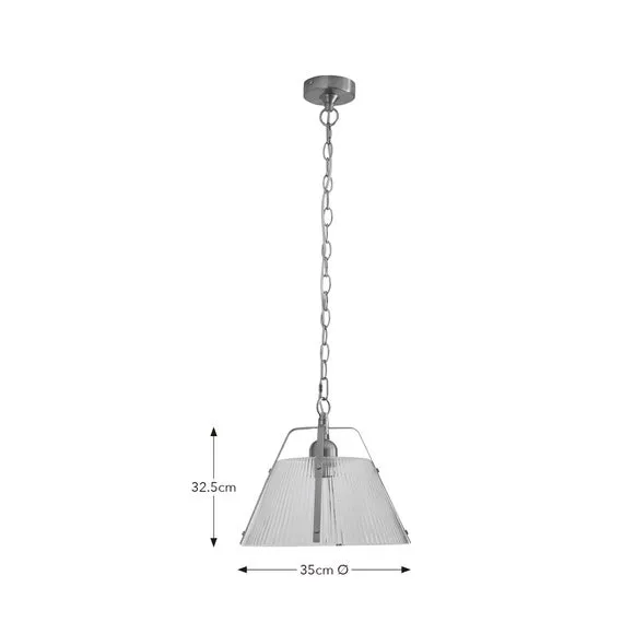 Luca Ribbed Adjustable Pendant Light 6