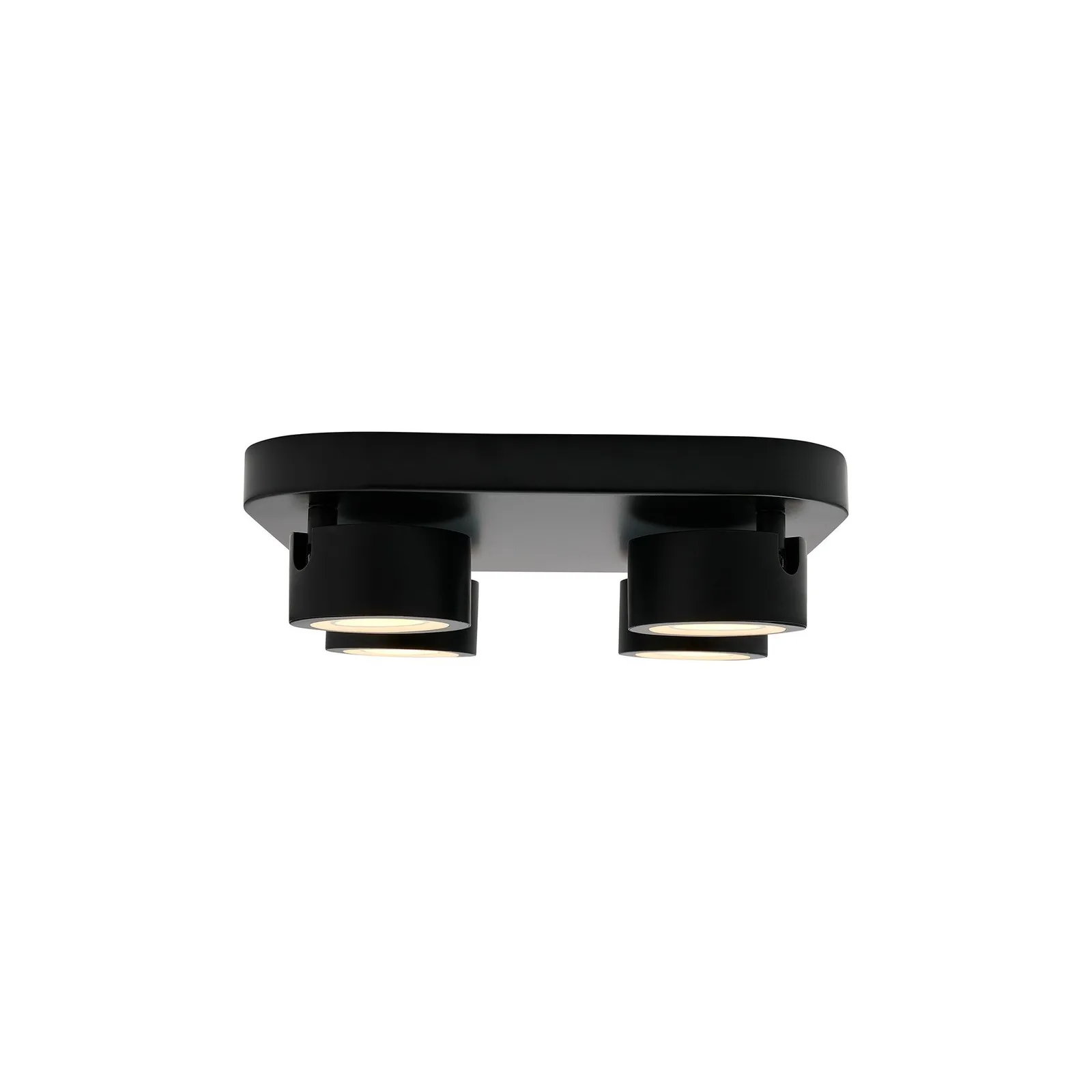 Nordlux Clyde Ceiling Light Black Metal Office LED 2700k Mains 3