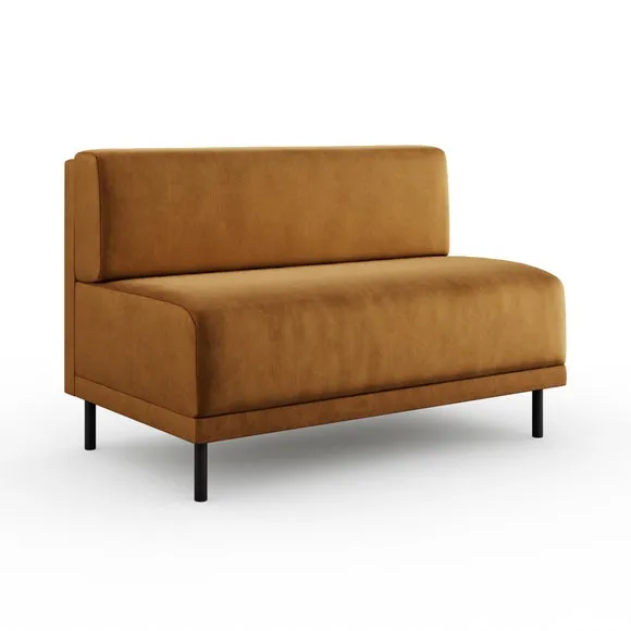 Mae Long Dining Bench, Matte Plush Velvet 6