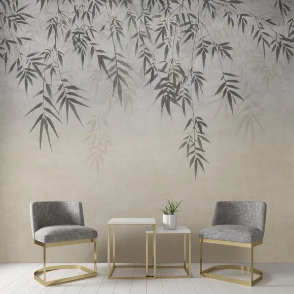 Ombre Leaf Wall Mural 1