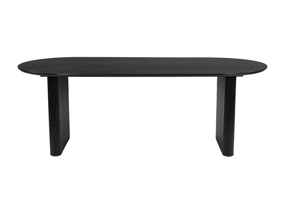 Vente-unique Mango Wood Dining Table With 6 - Seater Settings - Black - BALIMELA 5