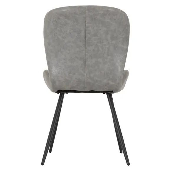 Set of 4 Quebec Dining Chairs, Faux Leather 6