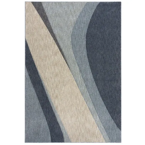 Wave Abstract Carved Rug 5