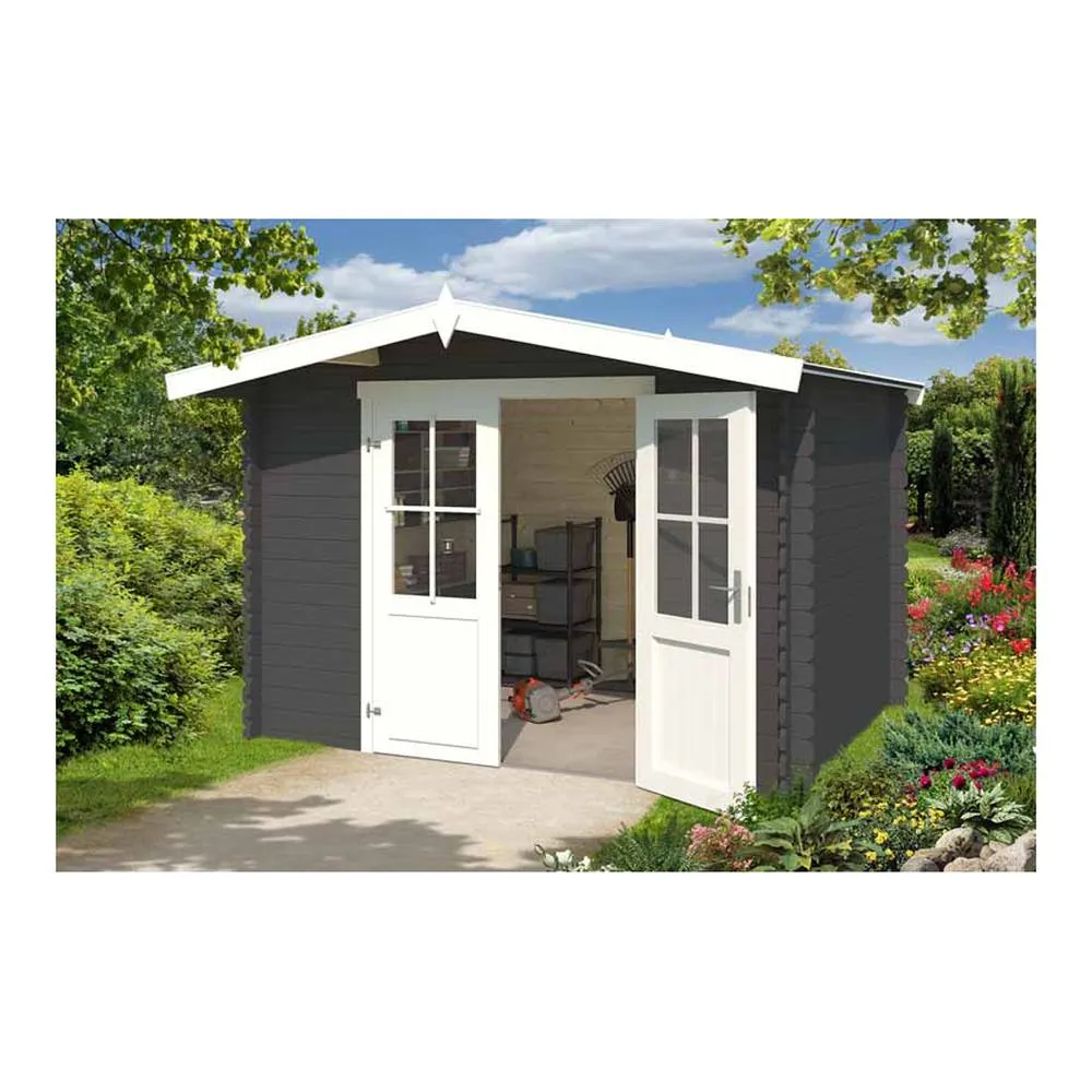 Lasita Maja Ltd Baltimore-Log Cabin, Garden Room, Home Office - L324xW290xH222.3 cm in Brown 3