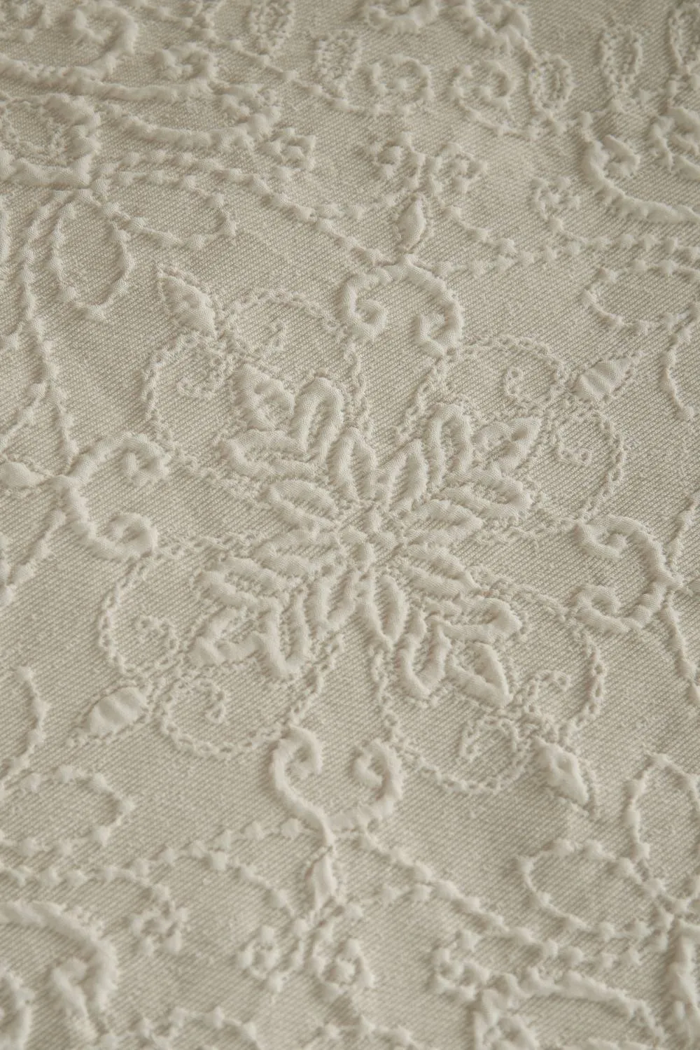 Catherine Lansfield 'Amelia Jacquard' Duvet Cover Set in Cream 3